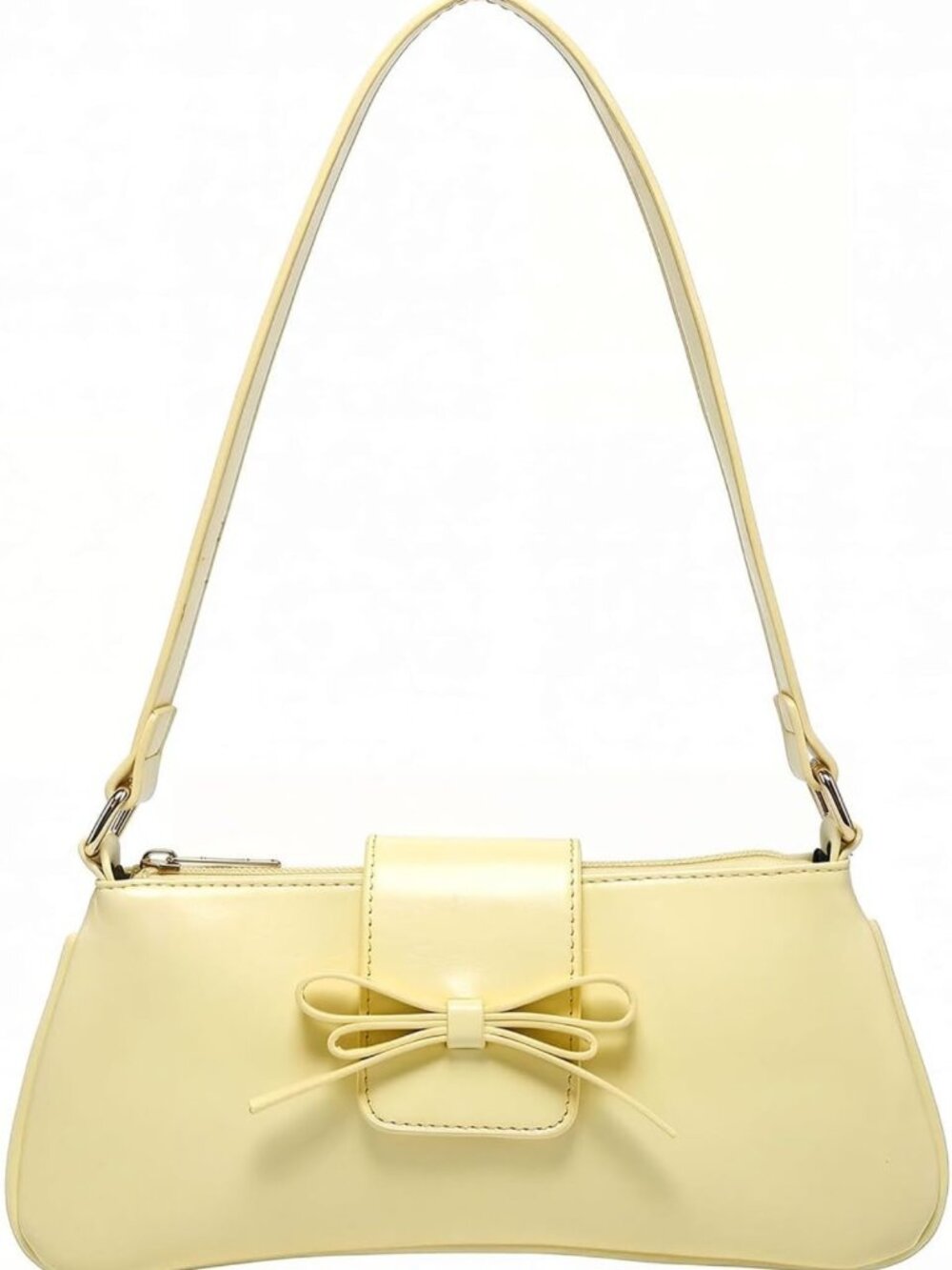 Cute Vintage Cheetah Print Bow Tie Leather Shoulder Handbag - Y2K Style